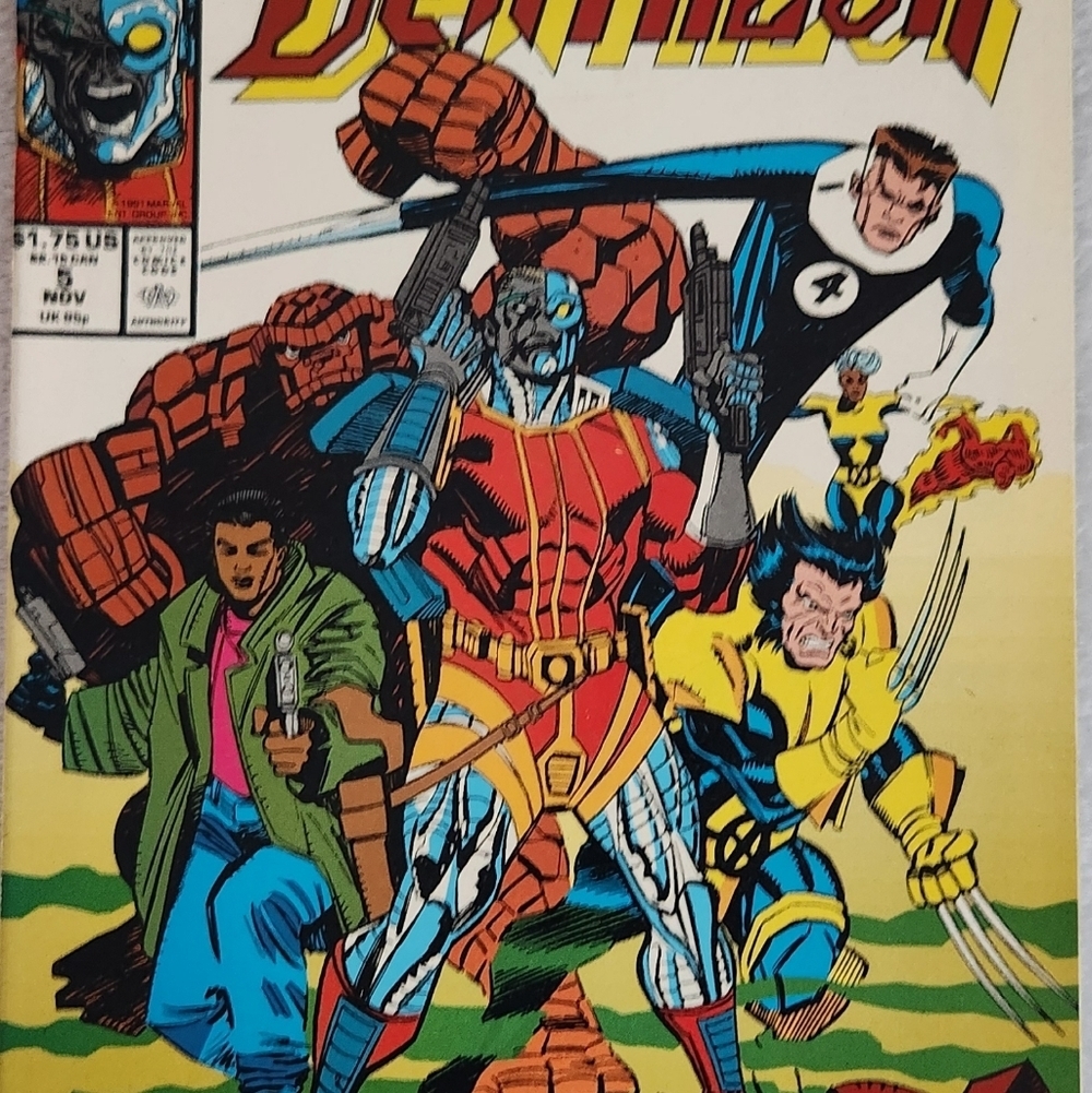 Vintage Marvel Comics DEATHLOK #5 | Nov 1991 | Guest X-Men & Fantastic Four - Picture 5 of 11